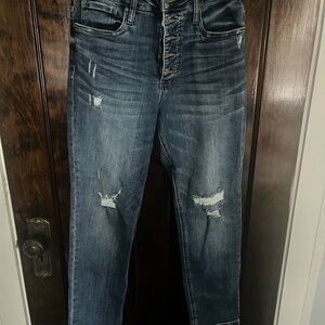 Kut from the Kloth Dark Blue Boyfriend Jeans
